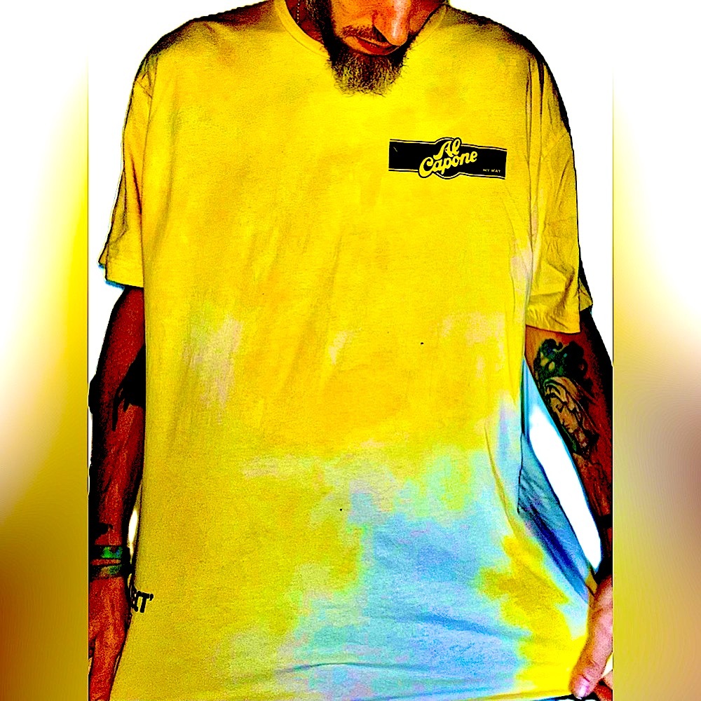 - Rare FERRARI YELLOW BLACK PRINT AMERICAN APPAREL JAPANESE KNIT MOB CAPON… - Picture 3 of 9